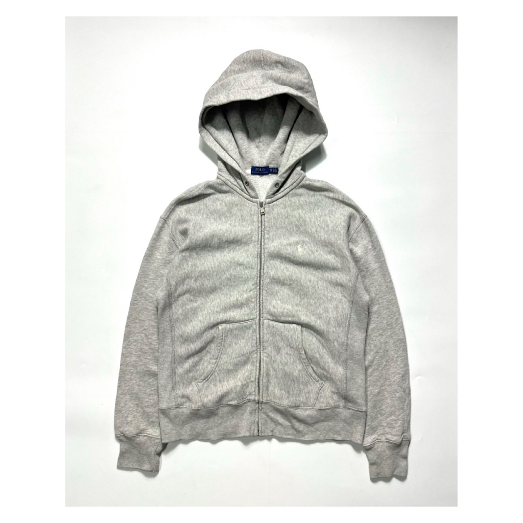 [PO•LO RL] แท้💯 Grey Hoodie Zip Up S.