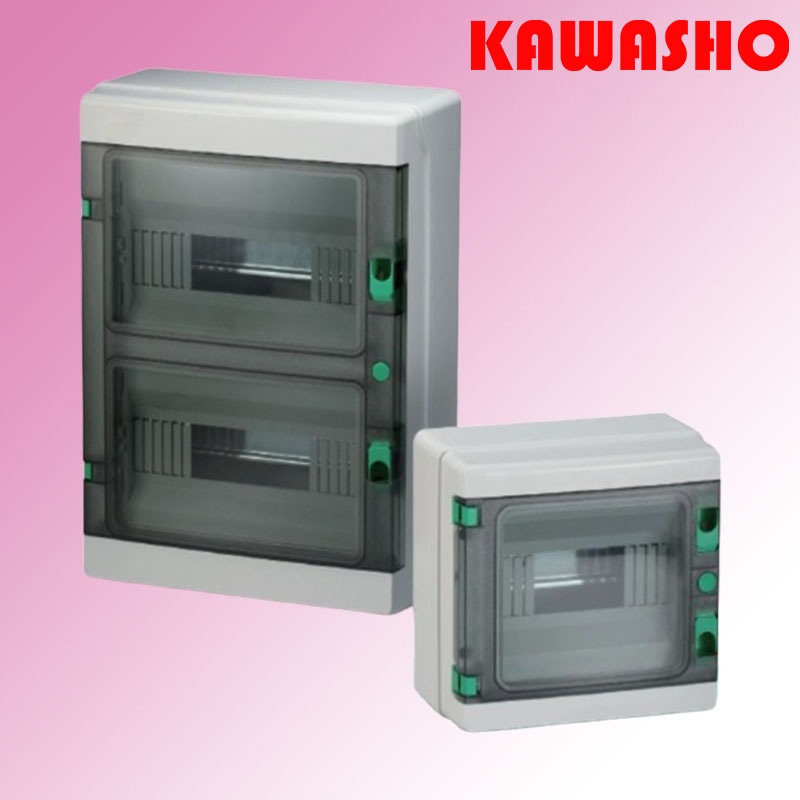 PMHA-4P , PMHA-8P , PMHA-12P (SHA) ตู้คอนซูมเมอร์ยูนิตกันน้ำ 4P-12P IP65 DISTRIBUTION BOX , CONSUMER BOX "KAWASHO"