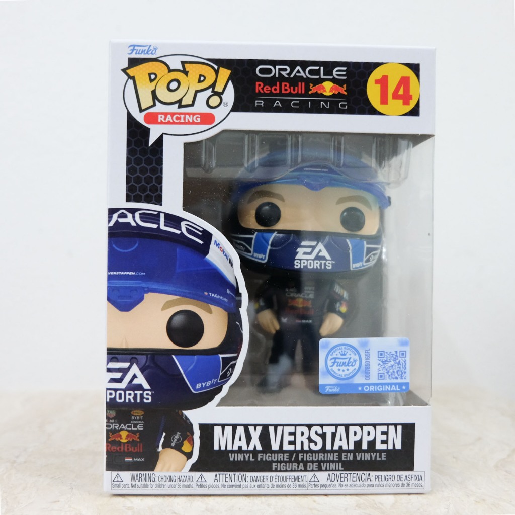 🏁 [Formula One] 🏁 Funko Oracle Redbull Racing Max Verstappen with USA Helmet ของแท้ มือ1 กล่องสวย