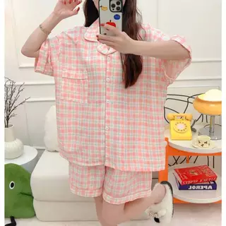 ชุดนอนสาวอวบ ผ้าฝ้ายญี่ปุ่น นุ่ม อก43-52-60 ชุดนอนสไตส์คุณหนู