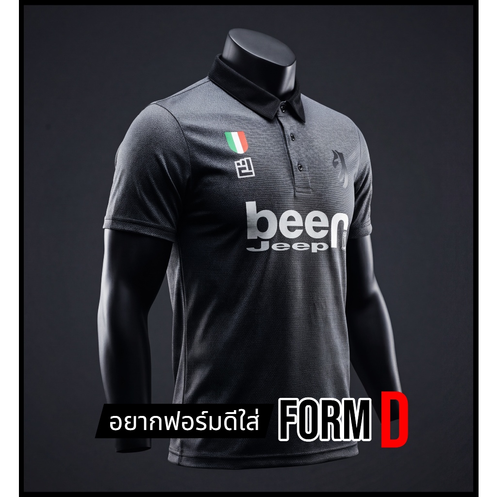 FORMD S-2XL !! เสื้อโปโลม้าลาย สีเทาเข้ม ใส่สบาย ส่งสินค้าจากไทย สปอนเซอร์แฟชั่น