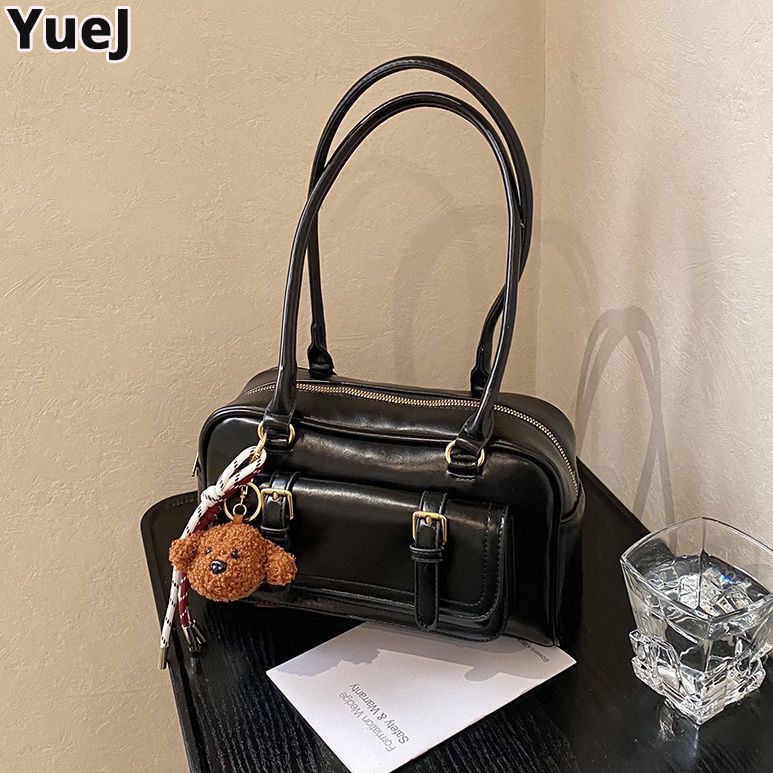 YueJ ของผู้หญิง กระเป๋าถือ ทันสมัยและอเนกประสงค์ ดีไซน์หรู หนังอย่างดี Fashion bags Size:28.5x8x16 cm - รูปที่ 5