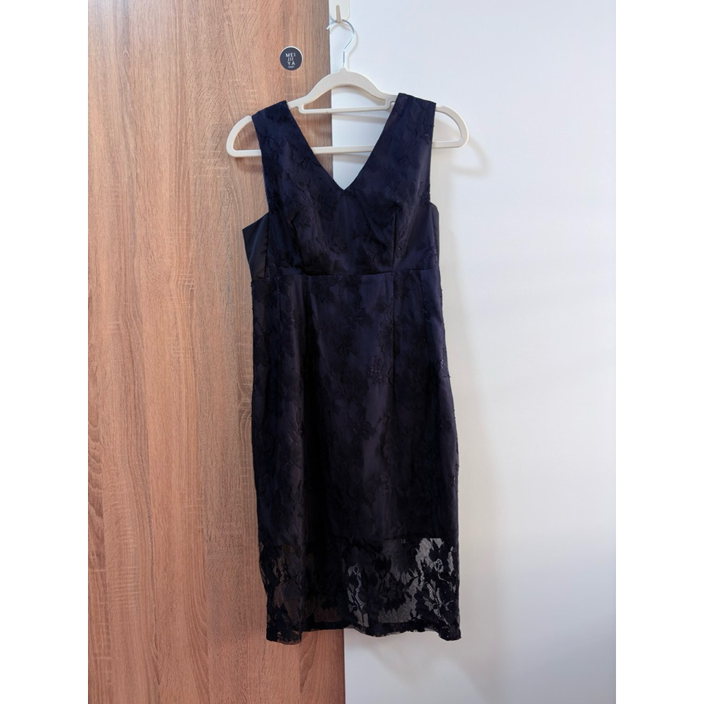 Billion&Million black dress เดรสลูกไม้ สีดำ เดรสดำ #D107