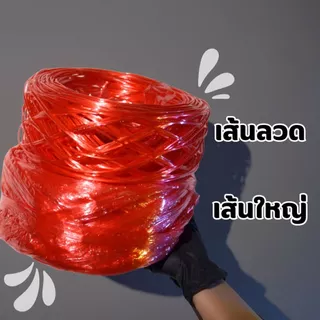 [แพ็ค] เชือกฟางเส้นใหญ่ ม้วนละ 200กรัม แพ็ค 6 ม้วน คละสี แข็งแรง ทนแดด ใช้มัดของ งานเกษตร แพ็คสินค้า
