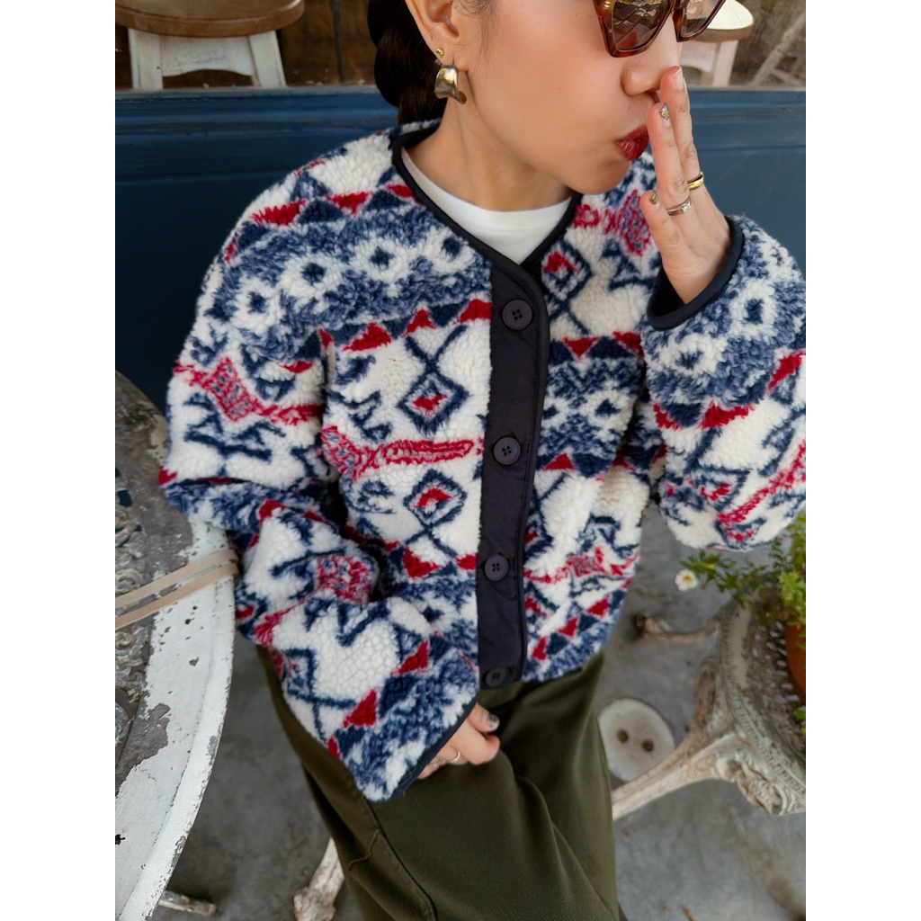 Mika jacket #แจ็กเก็ตผ้าขนแกะ #2สี มีซับในอุ่น #ใส่เที่ยวต่างประเทศ