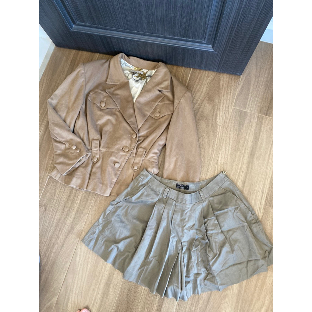 เสื้อคลุม แบรนด์ น่ารักมากคัทติ้งเนี๊ยบ กางเกงกระโปรง5up