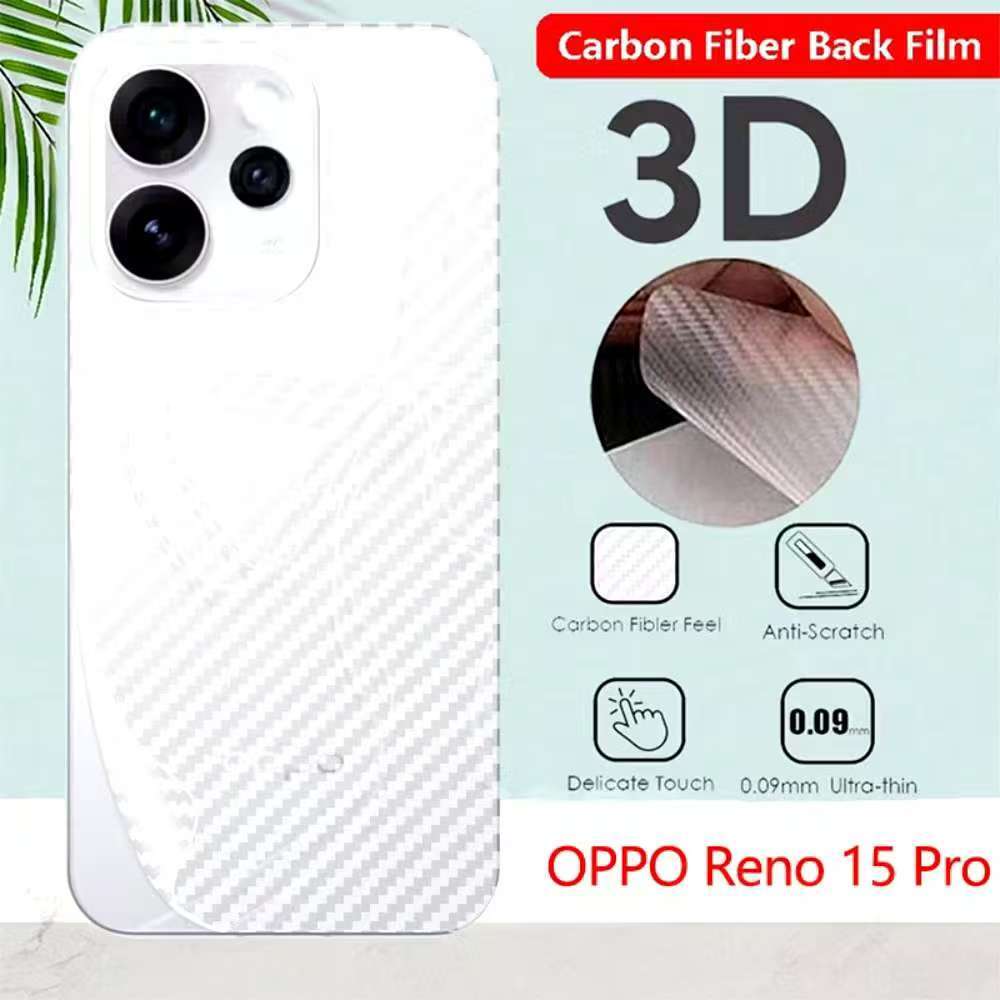 OPPO Reno 15F 5G(ส่งในไทย)ฟิล์มหลังลายเคฟล่าOPPO Reno15 5G/OPPO Reno 15Pro 5G/OPPO Reno 15 Pro Max 5Gตรง