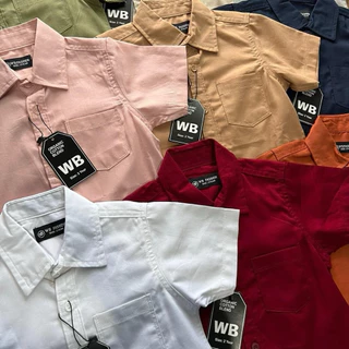 เสื้อเชิ้ตเด็กผู้ชายWB 2-14Y💝ผ้าพรี่เมี่ยม🔰EP.2 รุ่นนี้มี2ตะกร้า🔰📌(ส่งจากไทย🇹🇭