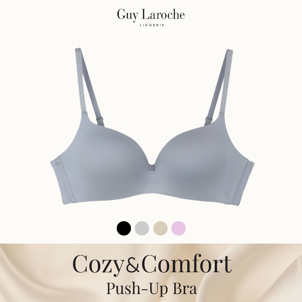 Guy Laroche Lingerie กีลาโรช เสื้อใน บราไร้โครง เต้าเรียบ เสริมฟองน้ำ Cozy&Comfort Push-Up Bra GB7N1