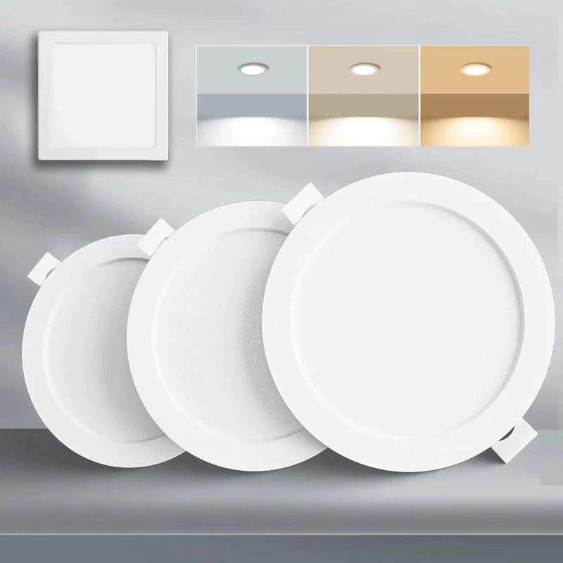 YOWXII ไฟดาวน์ไลท์ ฝังฝ้า led หลอดไฟ led กลม ไฟ ไฟเพดาน 7w 12w 15w Panel Light LED ไฟติดเพดาน