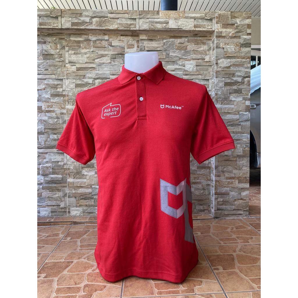 McAfee เสื้อโปโลพิมพ์ลาย ผ้ายืด - หญิง