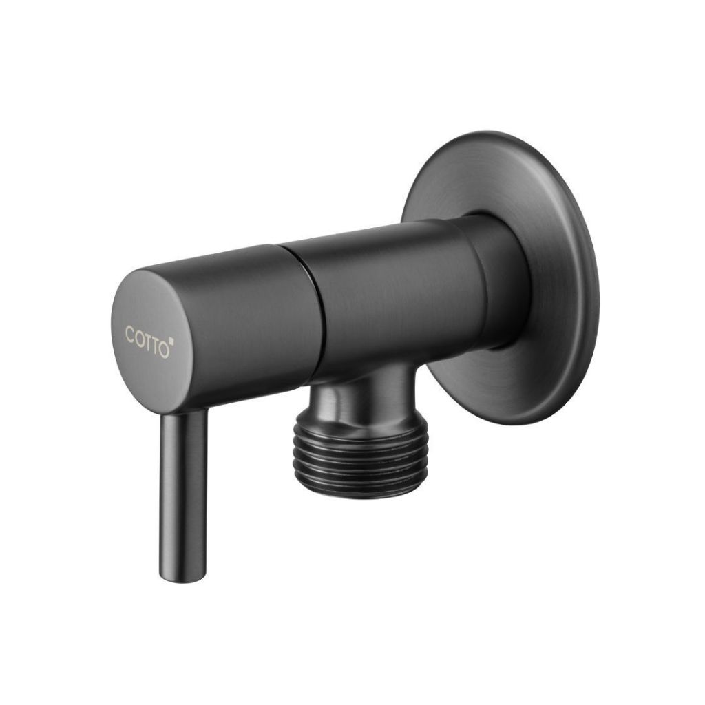 COTTO  CT1701#GG(HM) วาล์วเปิด-ปิดน้ำ 1 ทาง สีเทาด้าน