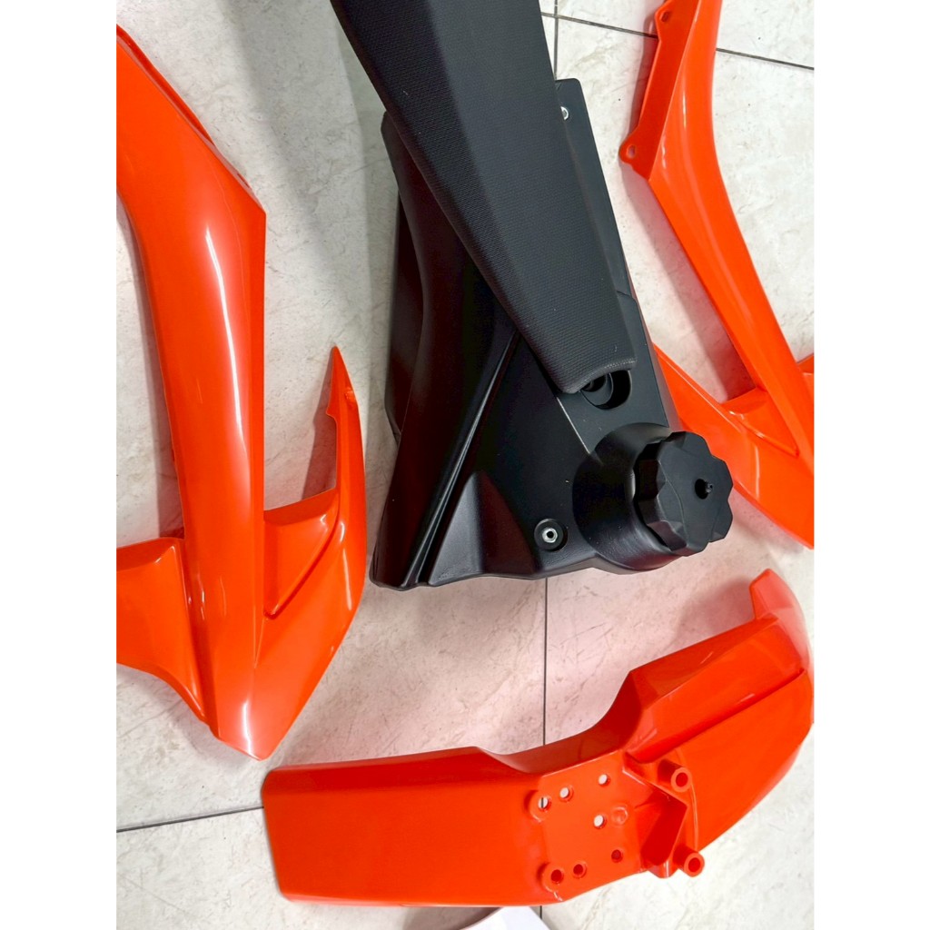 ชุดสีวิบาก เปลือกวิบาก KTM65 สีส้ม แปลงใส่ได้125cc. KSR KLX CRF MSX SONIC KX และแฟริ่งวิบากอื่นๆ - รูปที่ 7