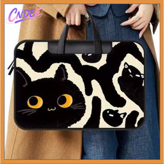 กระเป๋าใส่แล็ปท็อป ขนาด 12 /14 /16 นิ้ว  ลายแมวดำ  กันน้ำและ…