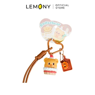 LEMONY พวงกุญแจหมีเนย ซีรีส์ Food Butter Bear Collection