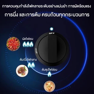 CAMEL เตาแก๊สสองหัว7.2kW สแตนเลสหนา ไฟแรง เตาแก๊สหัวคู่ ระบบตัดแก๊สอัตโนมัติป้องกันแก๊สรั่ว GasStove