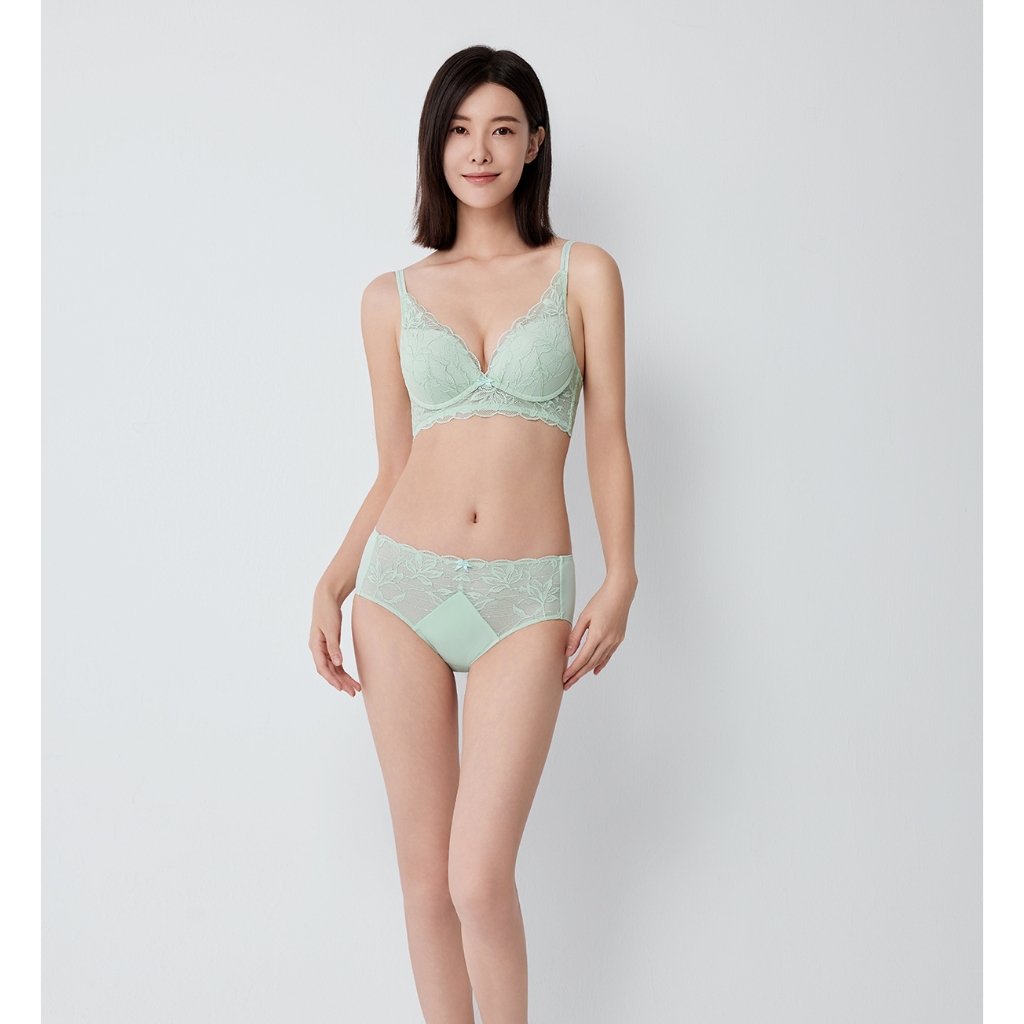 Triumph เสื้อชั้นในดันทรงแบบไม่มีโครง รูปแบบ Deep V รุ่น Summer Jasmin HU DV รหัส 10227795 สีเขียว 00LT — صورة 5
