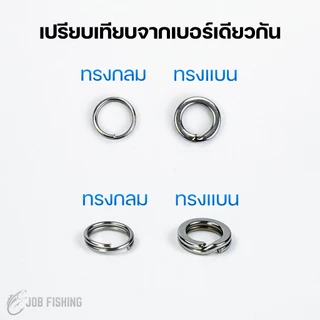สปริทริง ASHINO ยกกล่อง (200ตัว) ทรงแบน ทรงกลม ห่วงใส่เหยื่อปลอม