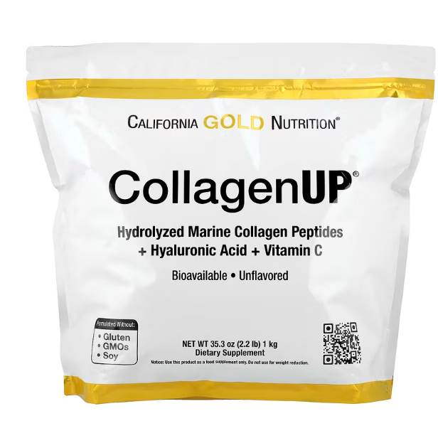 คอลลาเจน California Gold Nutrition, Collagen UP 5000, Marine Sourced Collagen Peptides Unflavored,2.
