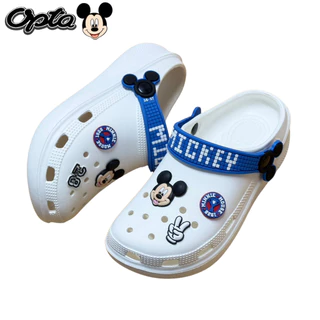 OPTA Mickey mouse รองเท้าหัวโตผู้หญิง เนื้อ EVA พื้นนื่มไส่สบาย ลิขสิทธิ์แท้ 100%