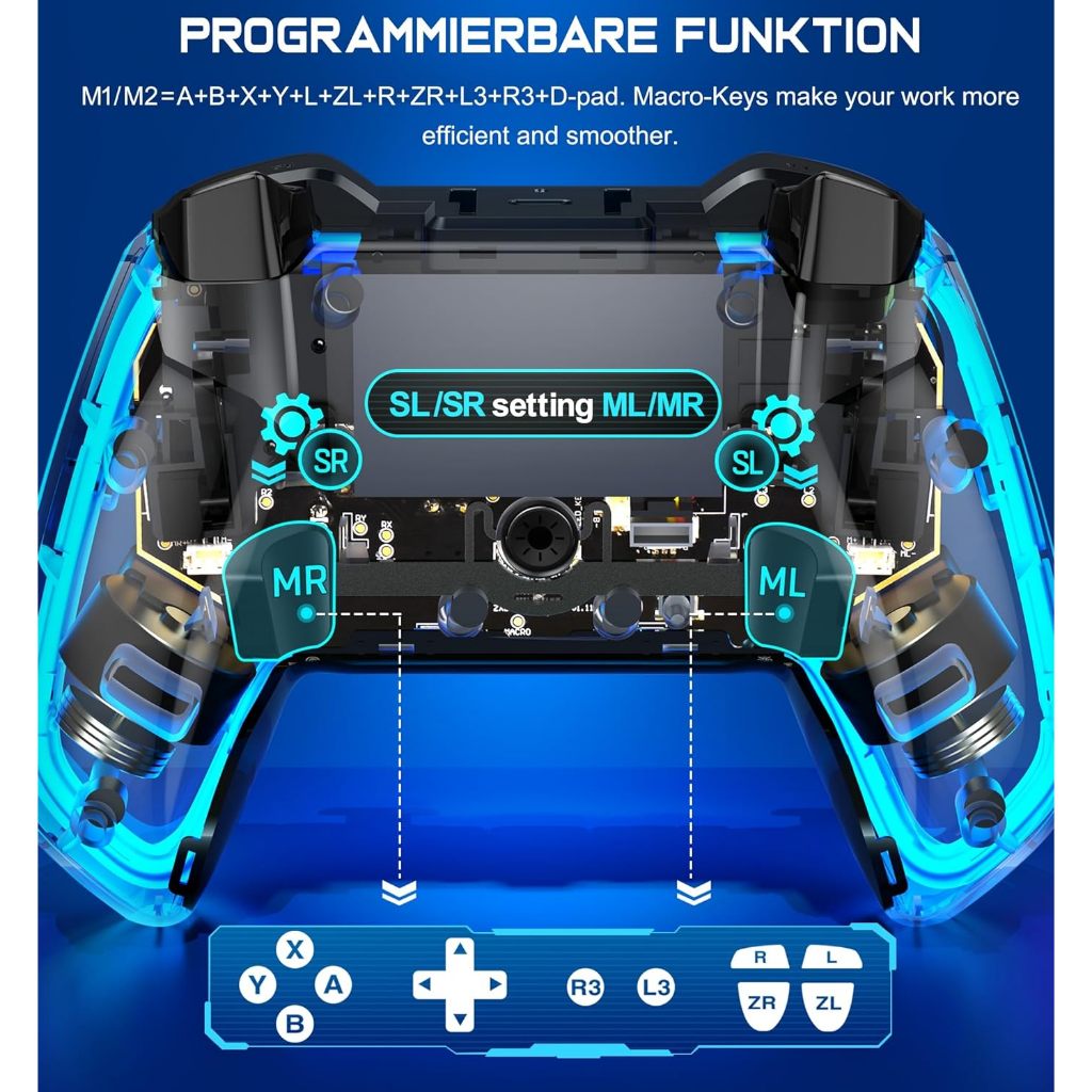 จอยเกมส์ PC Wireless Gaming Controller จอย จอยเกมส์มือถือ บลูทูธไร้สาย For PC/IOS/Android - รูปที่ 4