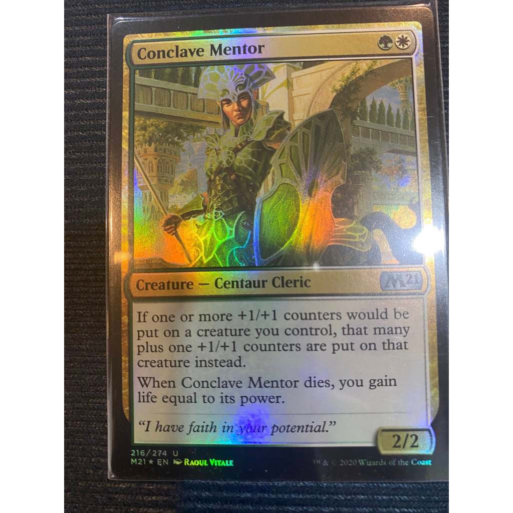 MtG Single Card: Conclave Mentor FOIL Set: M21  Rarity: Uncommon  Collector No. 216