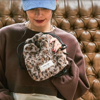 กระเป๋า niko and ผ้าเฟอร์นุ่ม Drawstring Bag สไตล์ญี่ปุ่น มิ…