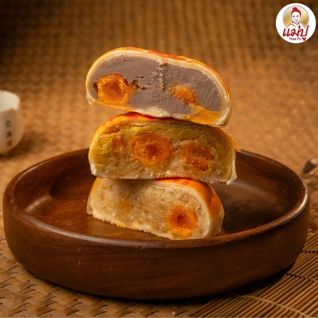 ขนมเปี๊ยะแม่ปูไข่ 5 ใบ ขนาดใหญ่ แป้งบาง ไส้แน่น หนัก 550 กรัม - รูปที่ 5