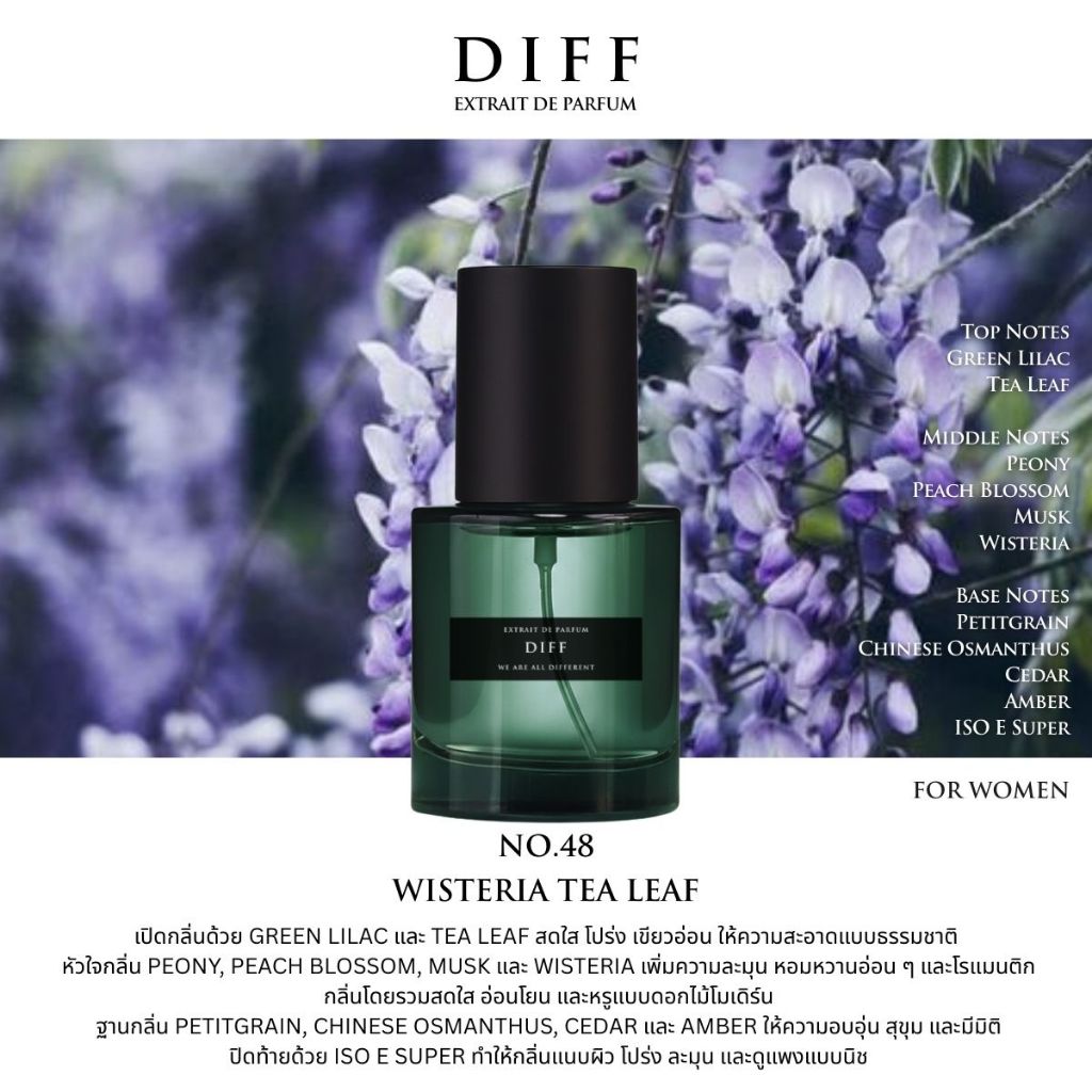 No.48 DIFF Extrait de parfum Wisteria Tea Leaf
