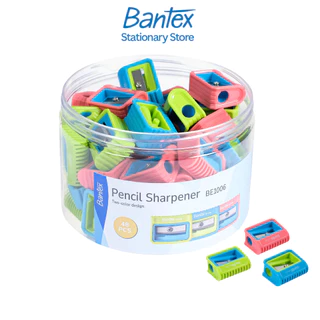 Bantex กบเหลาดินสอ สุ่มสี 1 ชิ้น ขนาดเล็ก ใบมีดคม ใช้งานง่าย พกสะดวก อุปกรณ์การเรียน Sharpener