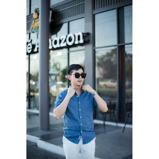 เสื้อเชิ้ตผู้ชาย SMART FIT OXFORD SHIRT เสื้อเชิ้ตผู้ชายใส่เที่ยว ใส่ทำงาน (20สี S-2XL) [สั้นคอปก]