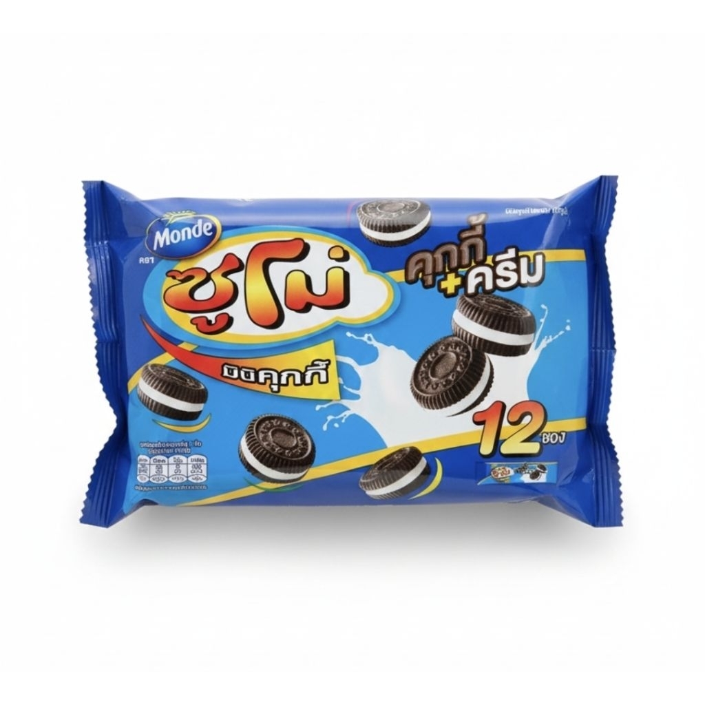 ขนมมินิคุกกี้ ซูโม่คุกกี้ + ครีม | 1 แพ็ก 12 ซอง