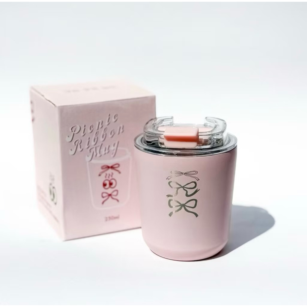 Good Cha picnic ribbon mug แก้วเก็บอุณหภูมิ 🎀👀 (ส่งด่วน)