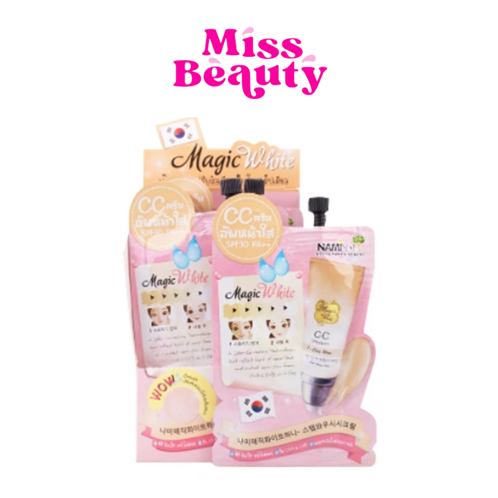 (กล่องx6) Nami Magic White 1-Step Wow CC cream SPF30 PA++ นามิ เมจิก วัน-สเต็ป ซีซี ครีม 7 กรัม