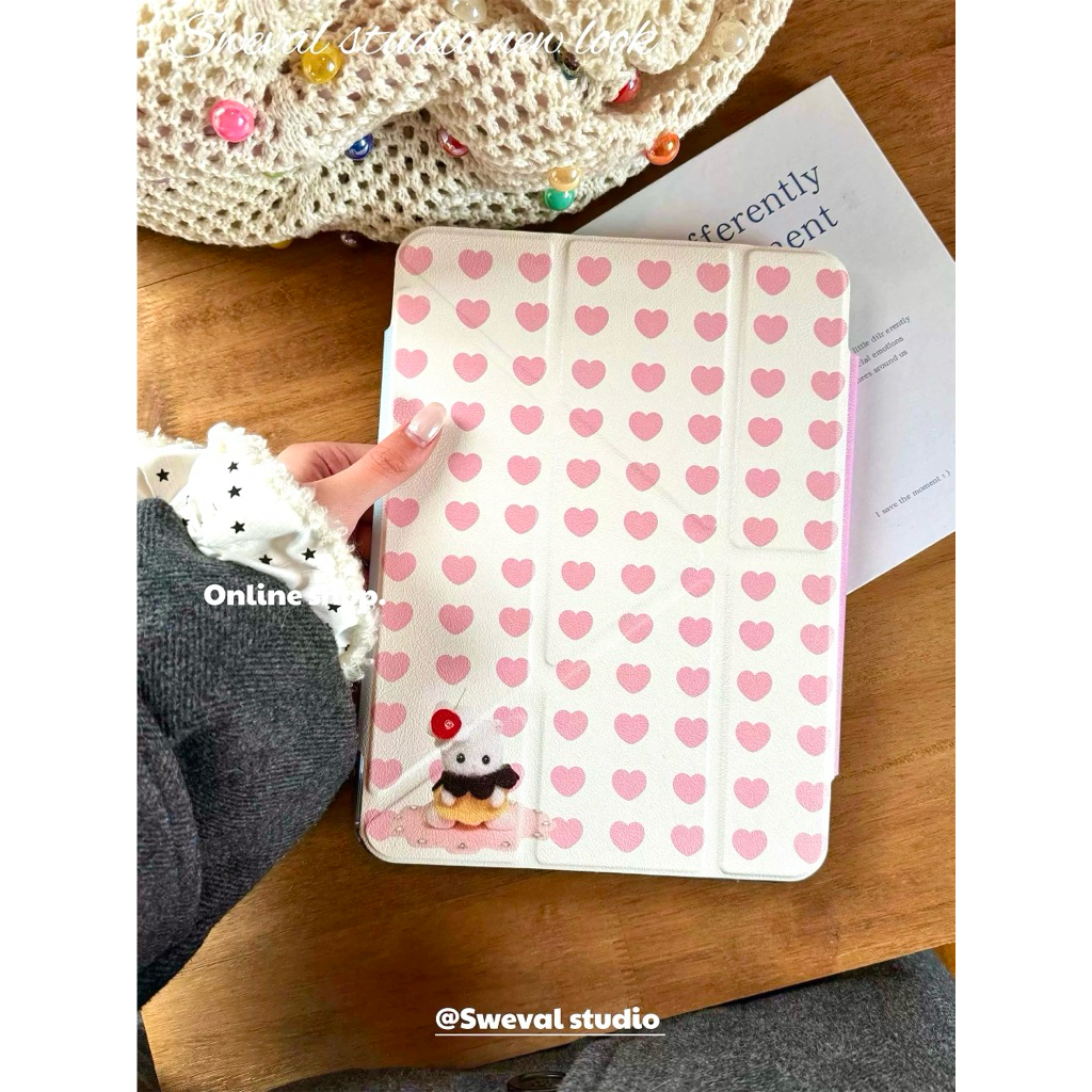 ฟรีแผ่นกากเพชร✨เคสไอแพด slyvanian💘เคสไอแพดลายซิลวาเนียน การ์ตูน☘️