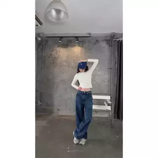 ยีนส์ Nammon Jeans P10 - P11 ยีนส์กระบอกใหญ่ผ้าไม่ยืดต้าเหนิง - ผ้าไม่ยืด