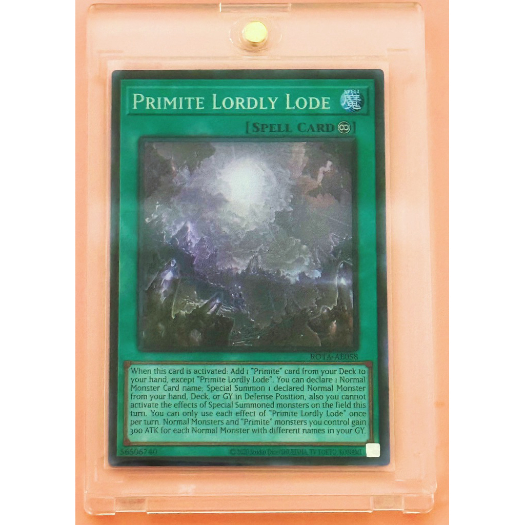 พร้อมส่ง ของแท้ YugiOh PRIMITE LORDLY LODE Card Game ROTA-AE058