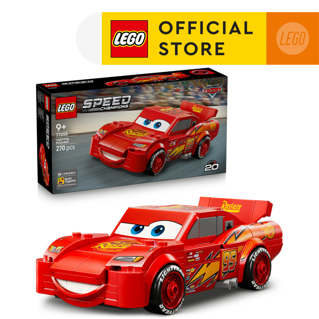 LEGO Speed Champions 77255 Lightning McQueen (270pcs.), Building Blocks, Kids Toy