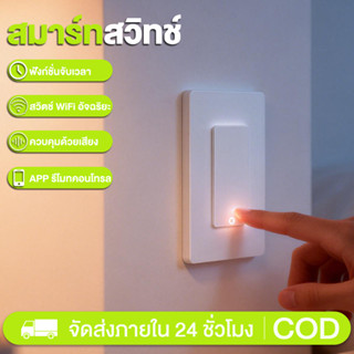 สวิตช์ปุ่มกดอัจฉริยะ สมาร์ทฉาก รีเลย์โหมดปรับ เปิดปิด ตั้งเว…