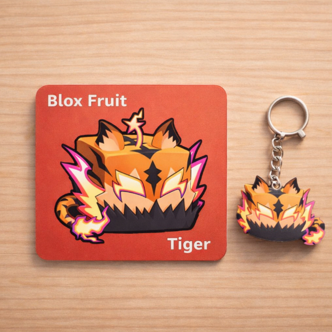 การ์ดสะสมไก่ตันBlox Fruits+พวงกุญแจ สินค้าพร้อมส่ง