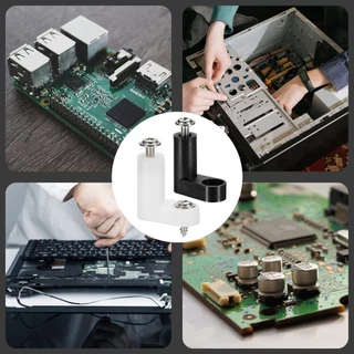 50 ชิ้นต่อแพ็ค ขายึดแผ่นPCB L Spacer PCB พลาสติก L ประเภท ขาตั้ง Pcb ฟุตติดตั ขาตั้งบอร์ด ขาตั้งแผงวงจร งสกรู พร ้