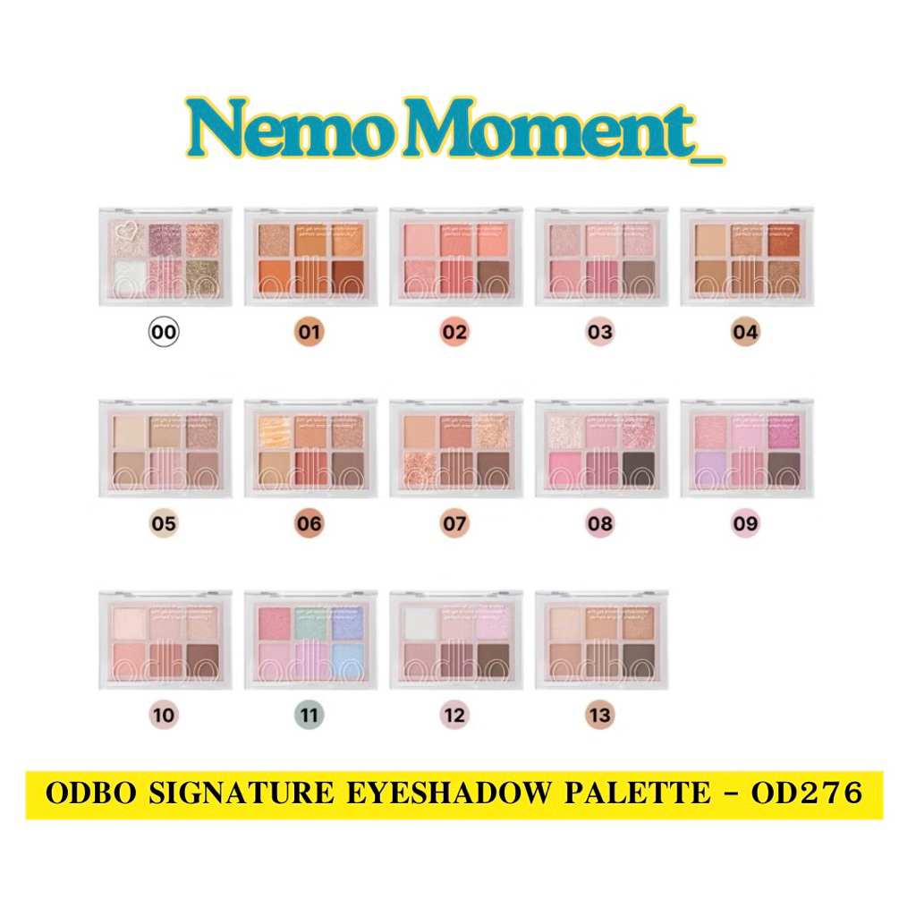 ODBO SIGNATURE EYESHADOW PALETTE ซิกเนเจอร์ อายแชร์โดว์ พาเลต OD276
