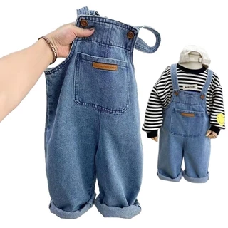 【จัดส่งทันที】ชุดเด็กผู้ชาย ชุดจั๊มสูท jumpsuit เอี๊ยมยีนส์ แฟชั่นเด็ก แขนกุด จั๊มสูท จั๊มสูทเด็ก กางเกงเด็ก เด็กชายแล