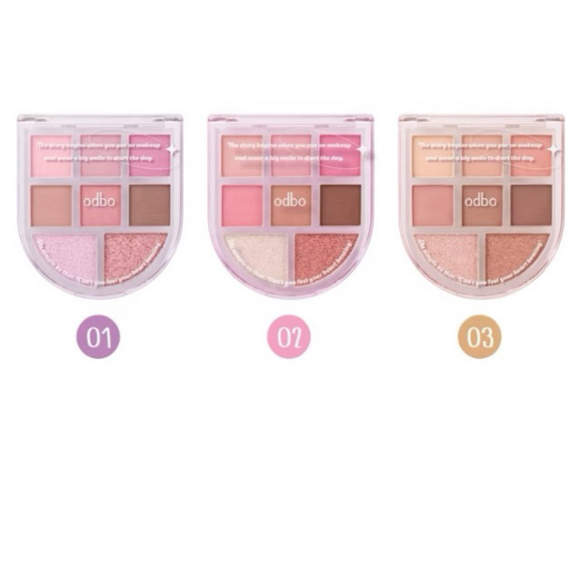 Odbo Romance Mood Eye Palette OD2023 โอดีบีโอ โรแมนซ์ มู้ด อาย พาเลท
