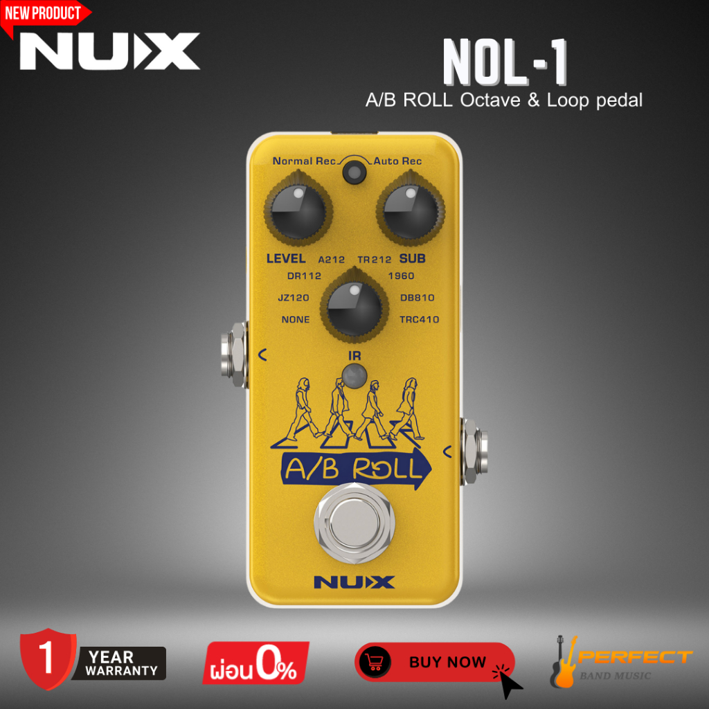 เอฟเฟคกีตาร์ NUX NOL-1 A/B ROLL Octave & Loop pedal * กรุณาสอบถามก่อนสั่งซื้อ *