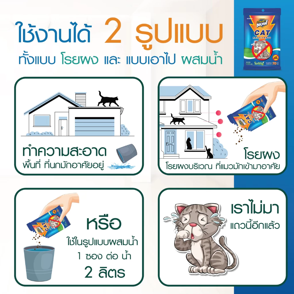 ไล่แมว แมวจร น้ำยาไล่แมว ผงไล่แมวยุคใหม่ thumbnail 4
