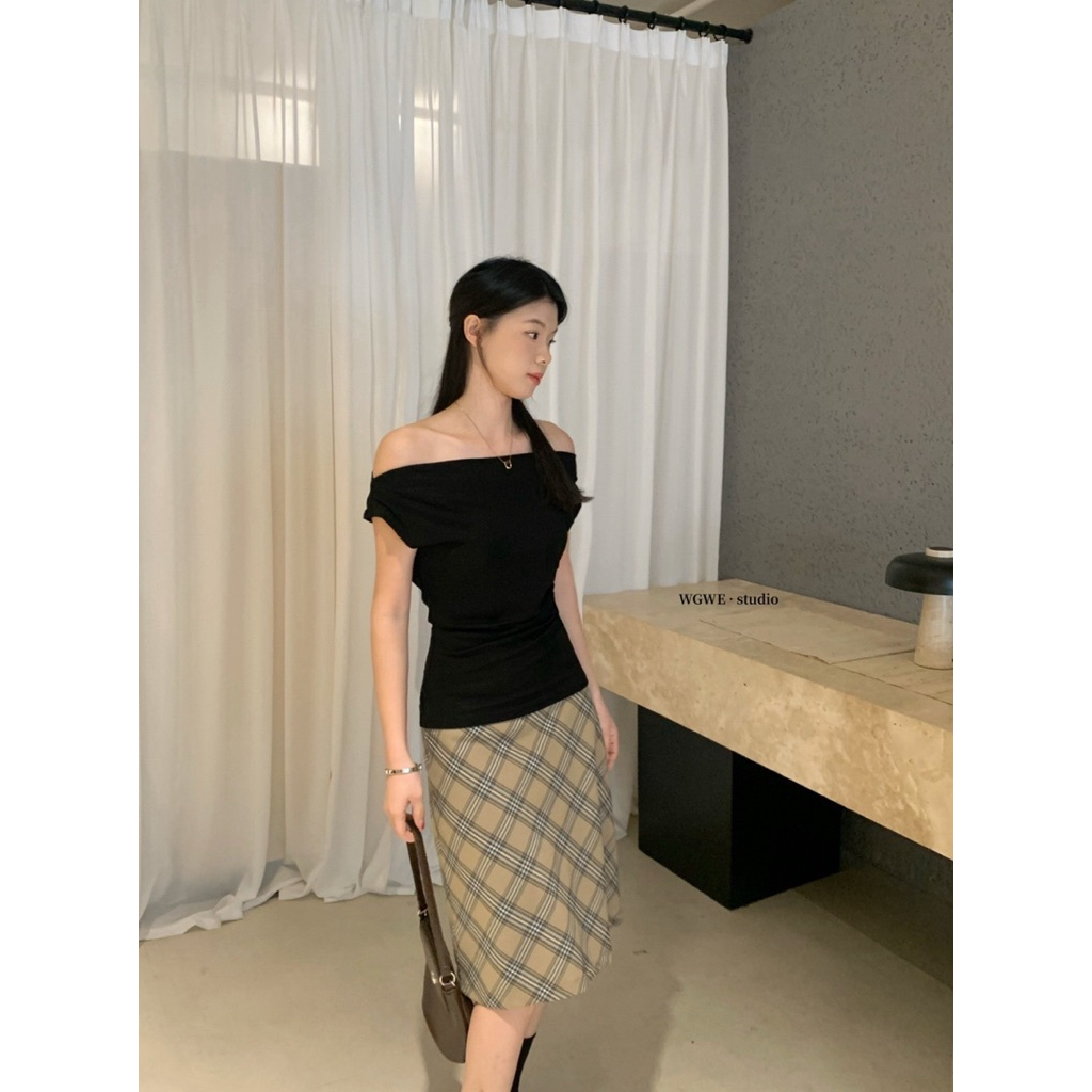 8792# เสื้อคอถ่วง จะใส่เป็นเปิดไหล่ก็ดู sexy งานสวย จับจีบย่นช่วงเอว  TAG:WG.WE 🇰🇷 - รูปที่ 6