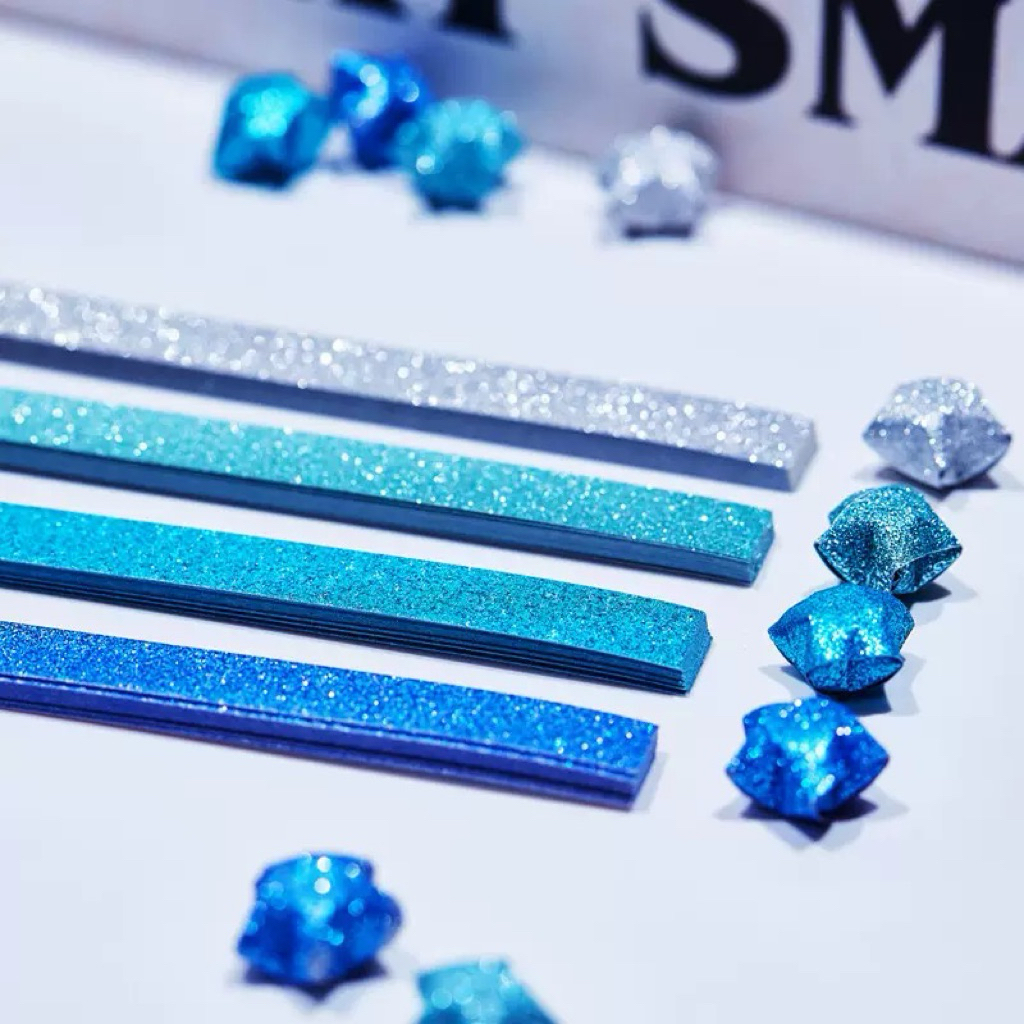 กระดาษพับดาว พับได้ 100ดวง 1x25cm - รูปที่ 4