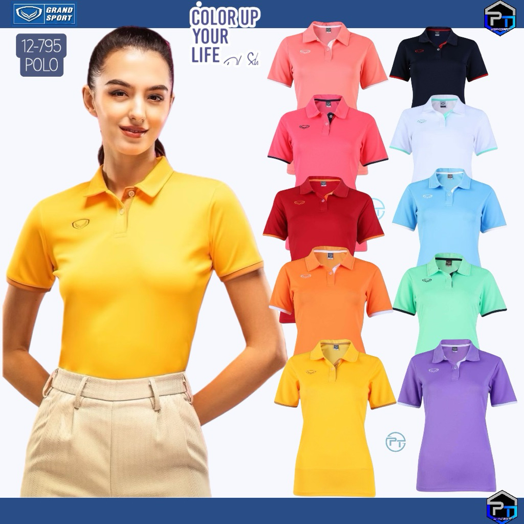 เสื้อคอปกโปโลหญิงแกรนด์สปอร์ต 12-795