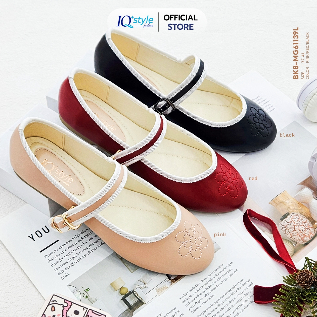 IQ STYLE รองเท้าคัทชูผู้หญิง (Fashion) รหัสBK8-MG61139L